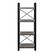 Front. Walker Edison - Modern Industrial Powder-Coated Steel 4-Shelf Bookcase - Driftwood.