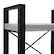 Alt View 11. Walker Edison - Modern Industrial Powder-Coated Steel 4-Shelf Bookcase - Driftwood.