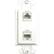 Alt View Standard 20. Linear - 2 Socket Network Faceplate.
