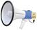 Front. PYLE - Megaphone Bullhorn - White/Blue.