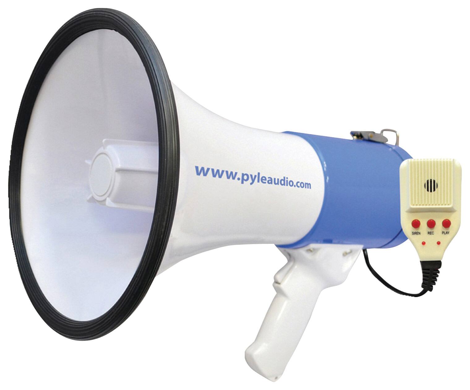 PYLE - Megaphone Bullhorn - White/Blue
