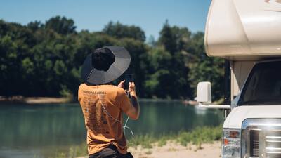 EcoFlow Portable Solar Panel Power Hat (L XL) Black