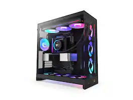 NZXT - CM-H92FB-R1 Black tinted tempered glass Mid-Tower Case (Computer Cases - ATX Form) - Black