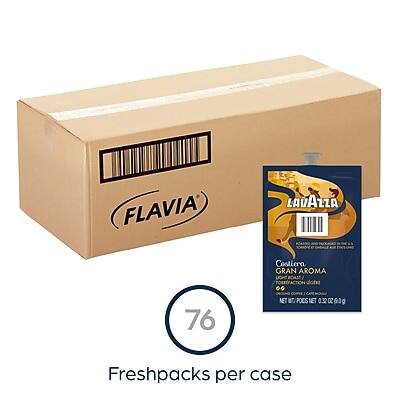 FLAVIA LAVAZZA  
76 Costiera GRAN AROMA  
LCHC BOAST/ TORRACTION  
0.32 OZ (63g) NET  
Freshpacks per case