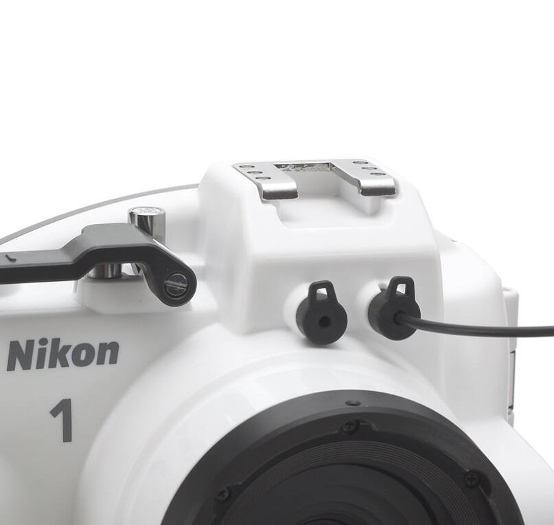Back. Nikon - Nikon WP-N3 Waterproof Housing for Nikon 1 J4 or S2 Camera and NIKKOR 11-27.5mm - Black/White.