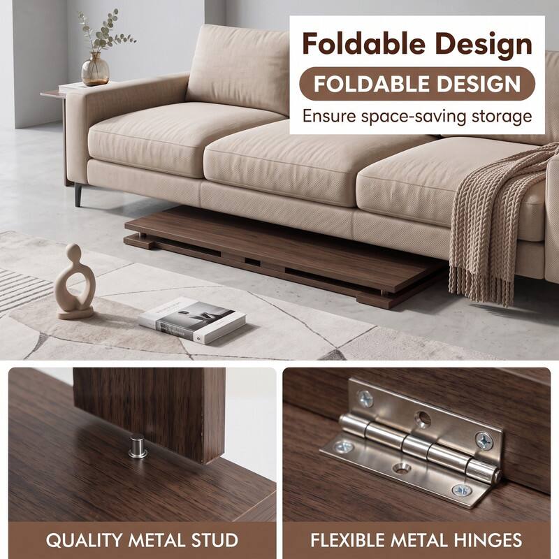 Foldable Design  
FOLDABLE DESIGN  
Ensure space-saving storage  

QUALITY METAL STUD  
FLEXIBLE METAL HINGES
