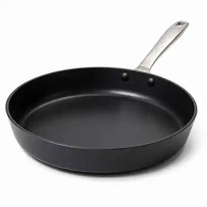 Front. Alva - Alva Maestro Ceramic Nonstick Frying Pan - Black.