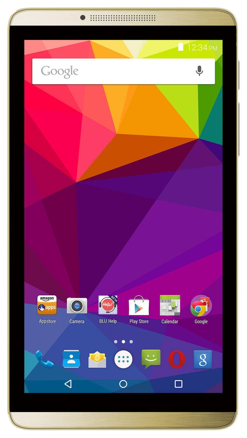 Front. BLU - Studio 7.0 II 4G with 8GB Memory Cell Phone (Unlocked) - Gold.