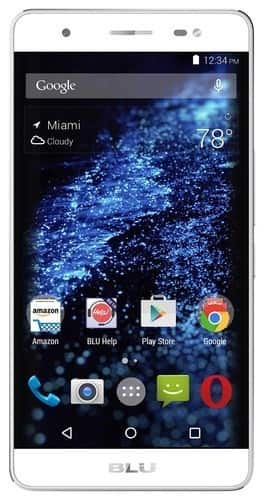 Front. BLU - Energy X Plus 4G with 8GB Memory Cell Phone (Unlocked) - Silver.