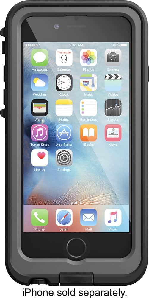 Alt View 2. LifeProof - Fre Power External Battery Case for Apple® iPhone® 6 and 6s - Black.