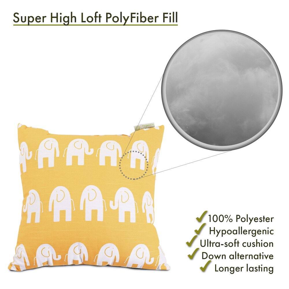 Super High Loft PolyFiber Fill

- 100% Polyester
- Hypoallergenic
- Ultra-soft cushion
- Down alternative
- Longer lasting