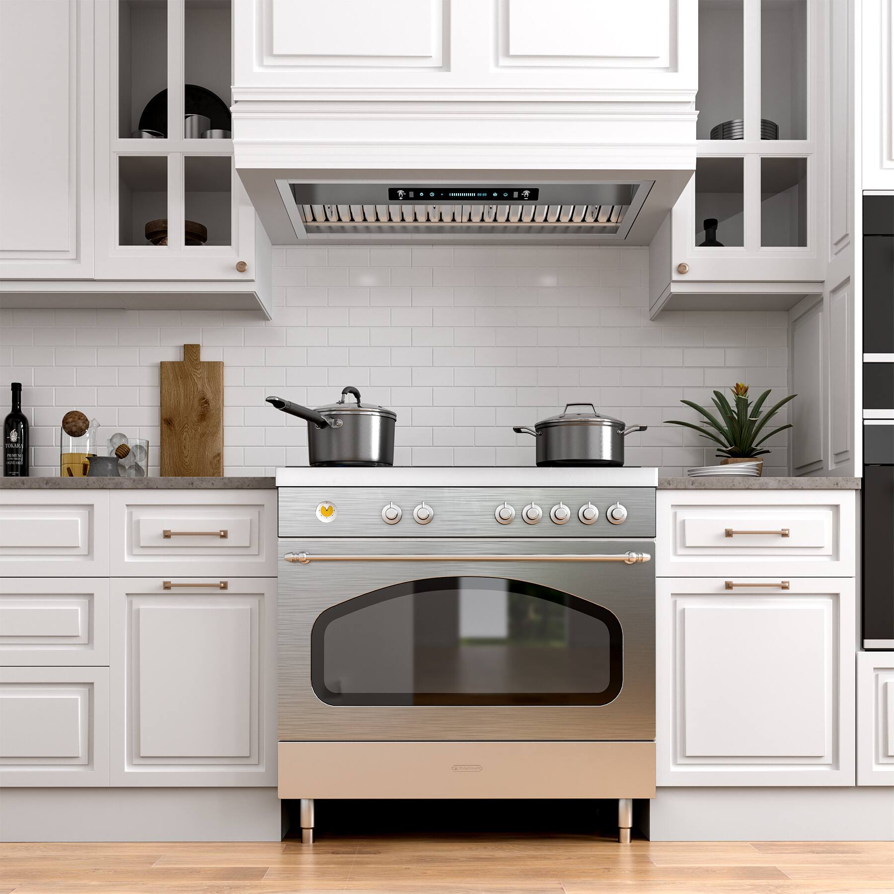 Alt View 1. Onefly - 30 inches - Externally Vented & Recirculating - Insert Range Hood - Stainless Steel.