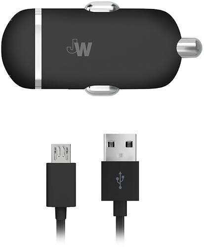 Just Wireless - Vehicle Charger - Black - Larger Front