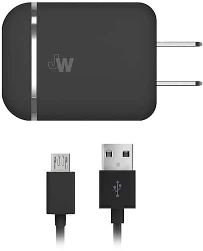 Just Wireless - Wall Charger - Black - Larger Front