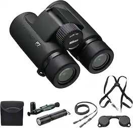 Nikon - PROSTAFF P7 10x30 Binoculars With Lens Pen, Waith Harness, & Flashlight