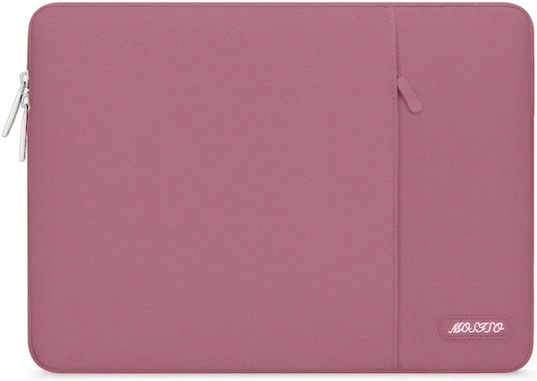 Front. mosiso - Laptop Case 13-13.3 inch Laptop Sleeve Fit with MacBook Air/Pro 13/Pro 14 HP Dell ASUS Lenovo Sleeve Bag with Pocket - Dusty Rose.