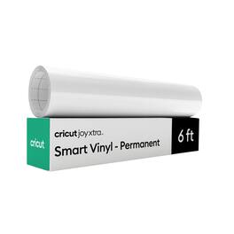 Cricut - Joy Xtra Smart Vinyl - Permanent, White, 9.5 in x 6 ft (1)