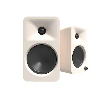 Front. Kanto - Kanto ORA4 140W Powered Reference Speakers with Bluetooth 5.0 Cream - Cream.