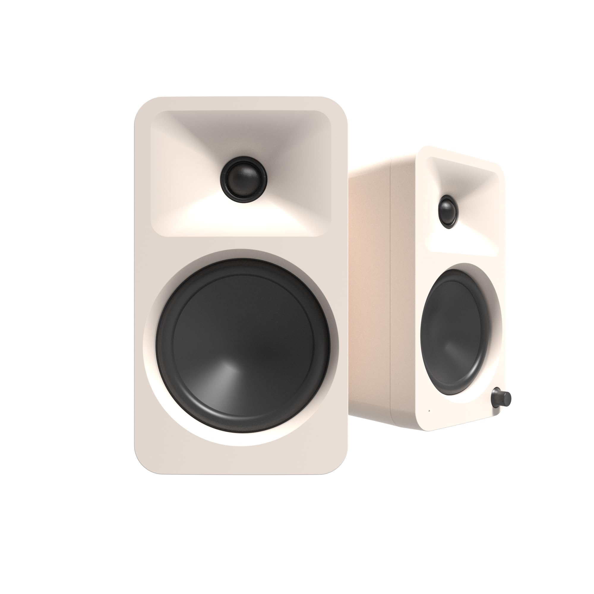 Kanto - ORA4 140W Powered Reference Speakers with Bluetooth 5.0 - Cream