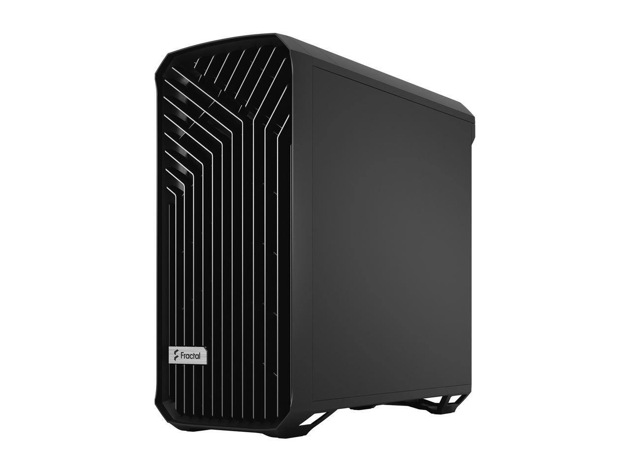 Alt View 5. Fractal Design - Fractal Design Torrent E-ATX Black Solid High-Airflow Mid Tower Computer Case - Black.