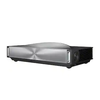 Front. Hisense - Hisense-PX4 Pro Triple Laser Smart UST Projector,3500 Lumens,IRIS,80"-200",4K,DLP,HDR,IMAX Enhanced,Dolby Vision/Atmos - gray.