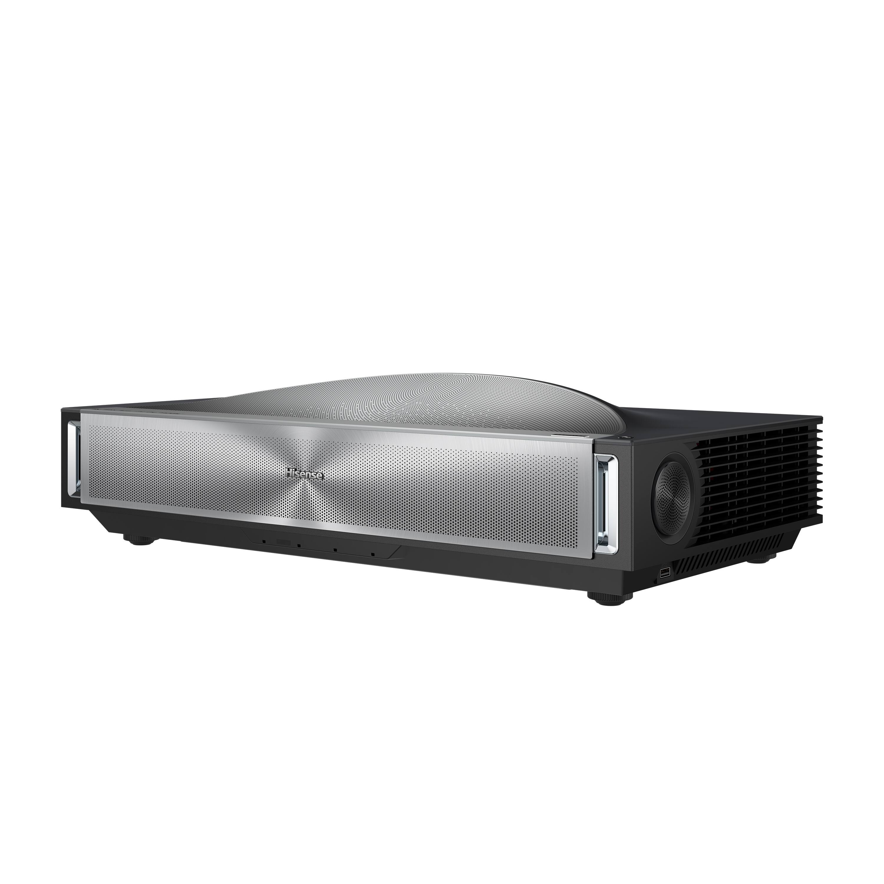 Front. Hisense - Hisense-PX4 Pro Triple Laser Smart UST Projector,3500 Lumens,IRIS,80"-200",4K,DLP,HDR,IMAX Enhanced,Dolby Vision/Atmos - gray.