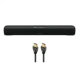 Yamaha - SR-C20A Compact Sound Bar with Built-In Subwoofer with 8K-10K 48Gbps HDMI Cable - 2.46 ft. (.75m) - Black