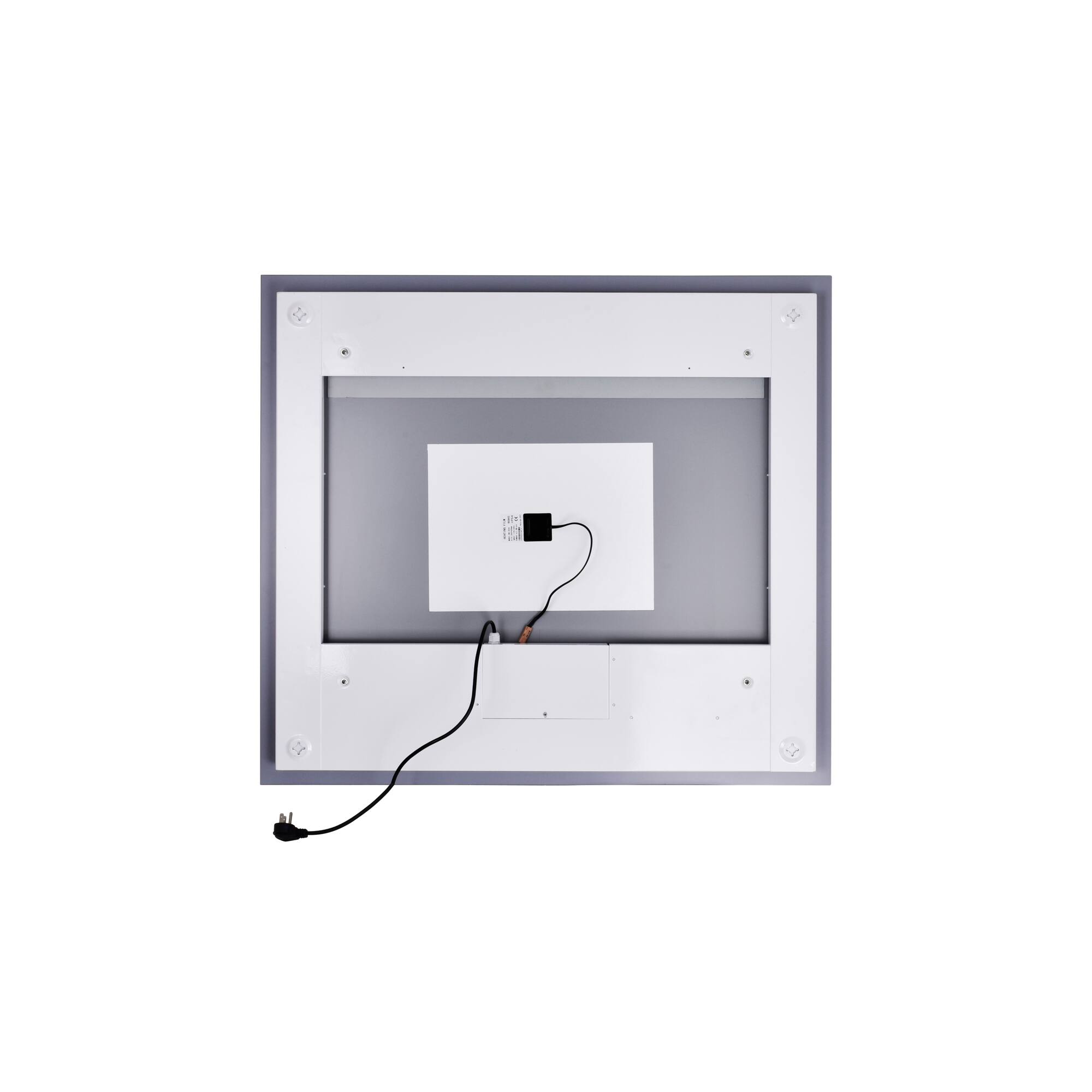 Angle. CWI Lighting - Abril Rectangle Matte White LED 40 in. Mirror From our Abril Collection - White.