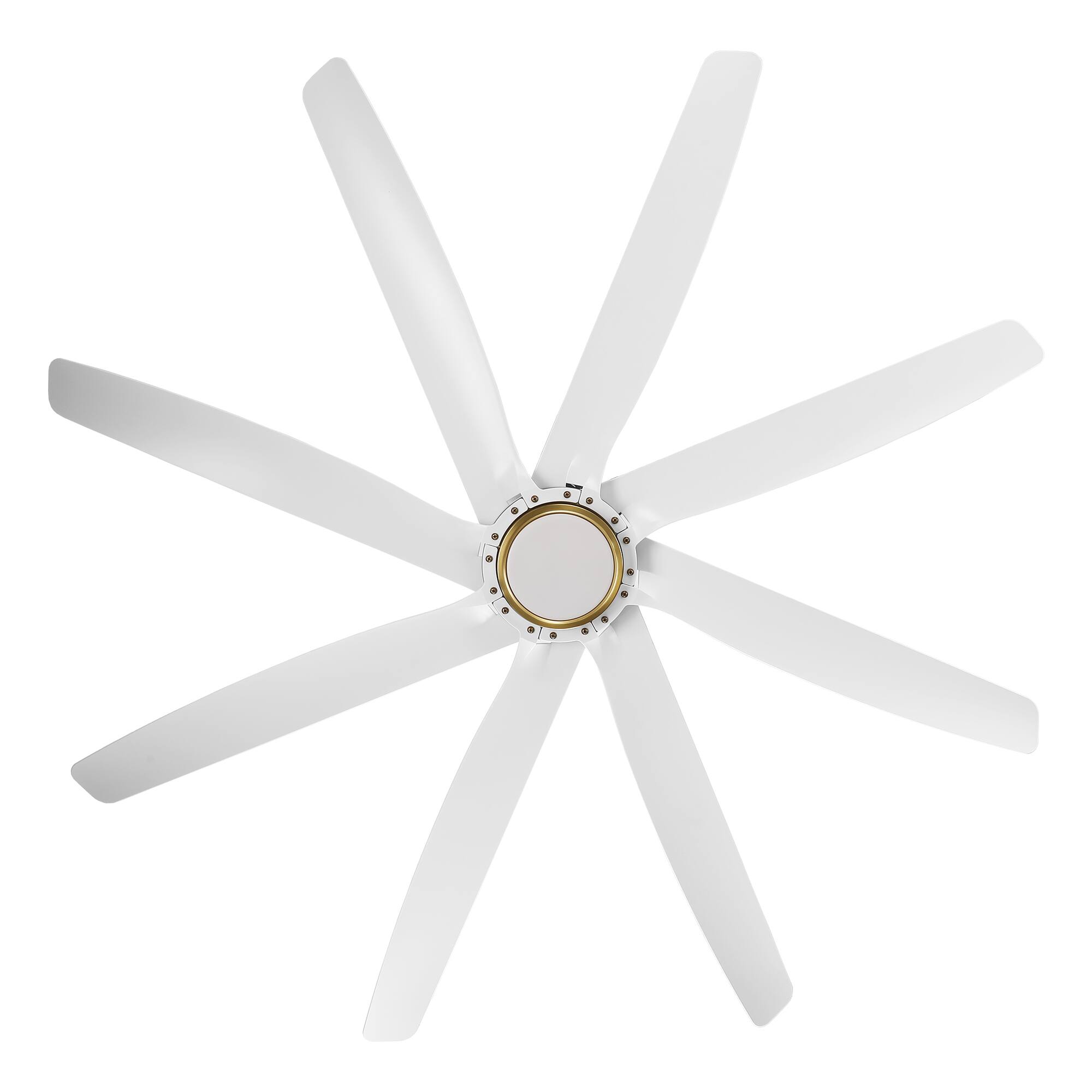 Alt View 10. Parrot Uncle - 72" White Farmhouse Windmill Ceiling Fan with Light and Remote - White.