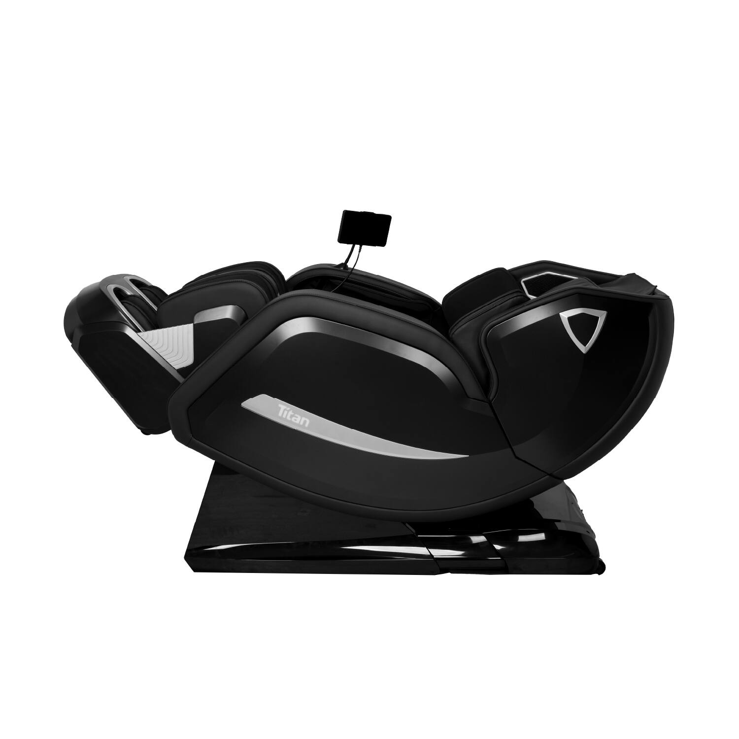 Angle. Osaki - Titan - Advent 4D Zero Gravity Chair with Spinning Calf Massage - Black.