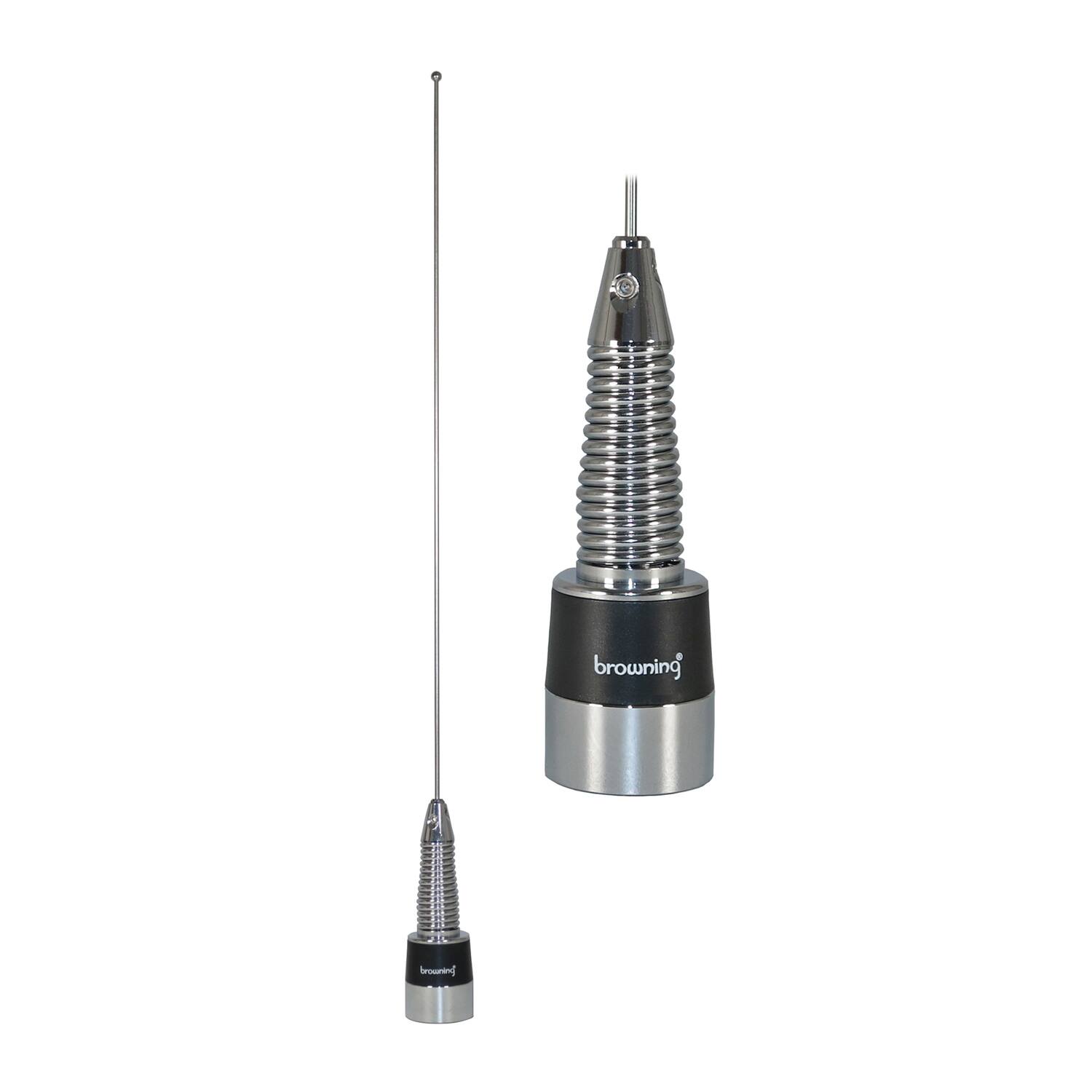 Browning - 160-Watt Wide-Band 136-174 MHz Unity-Gain Antenna with NMO Mounting - Stainless Steel