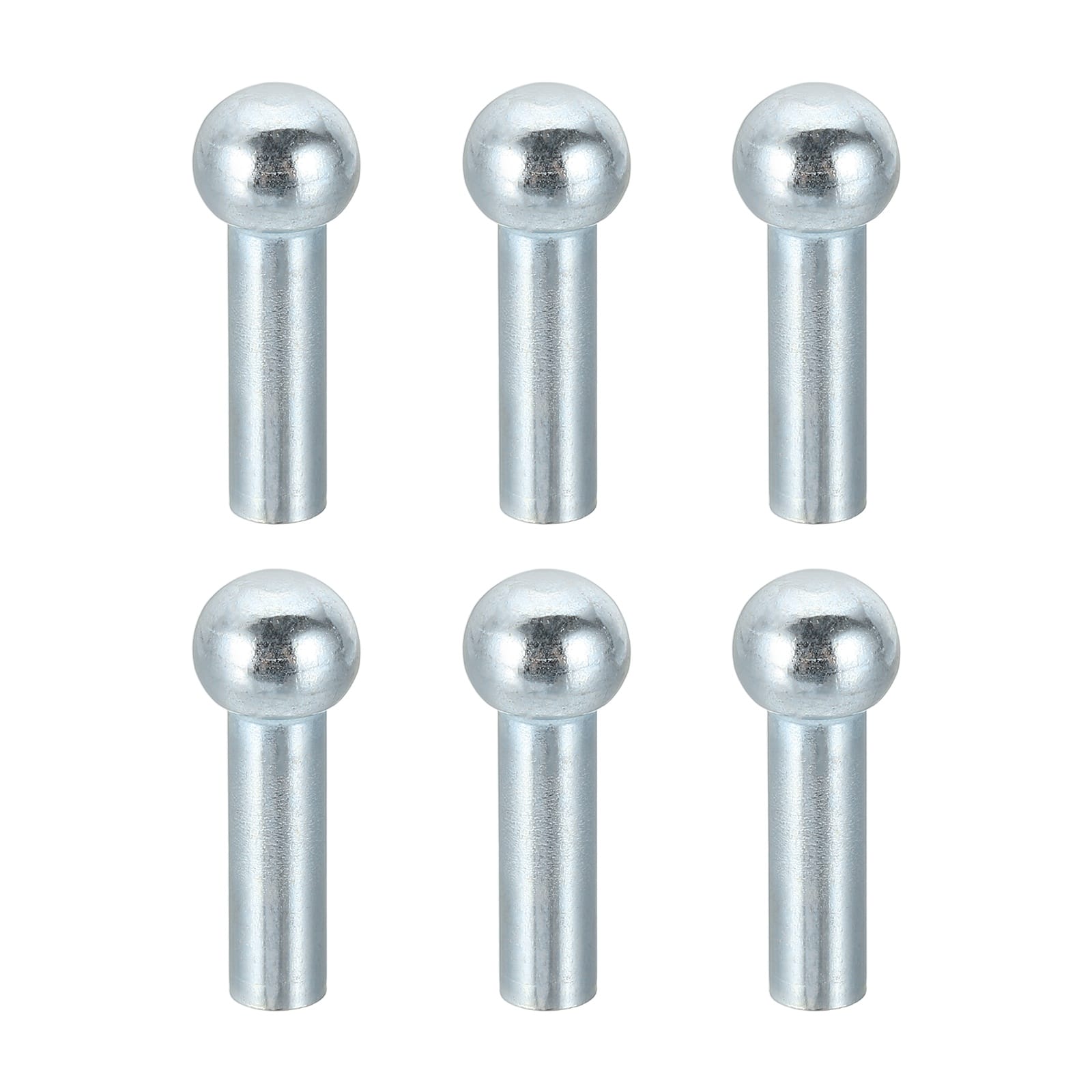 Unique Bargains - 6pcs Gym Wire Rope Sphere Head Stopper, Cable Ball Stopper for 5mm Cable Gym Machine Replacement End - Silver