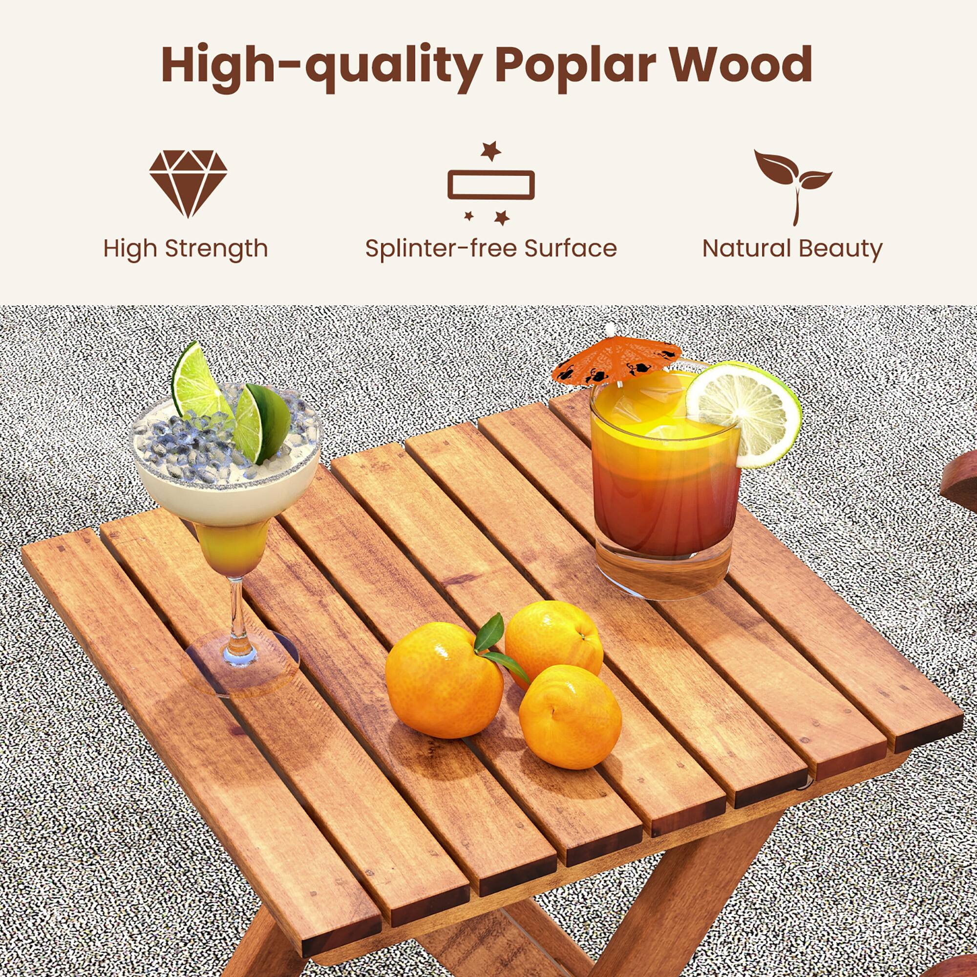 High-quality Poplar Wood

- High Strength
- Splinter-free Surface
- Natural Beauty