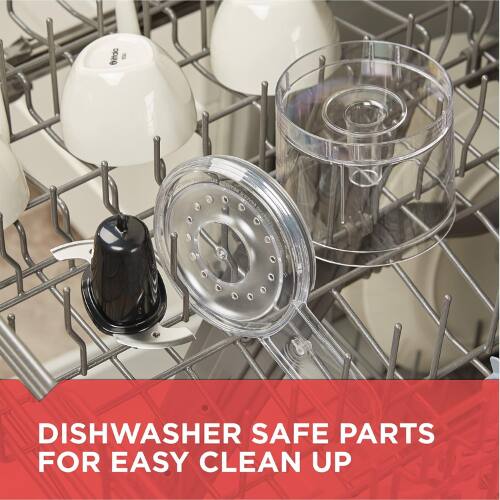 Dishwasher Safe Parts for Easy Clean Up