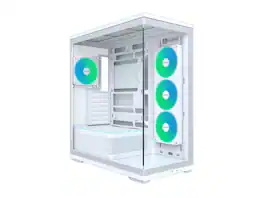 Montech - TG3 ATX Mid Tower, ARGB Fans & Strip, Tempered Glass, RTX 5090 Support - White