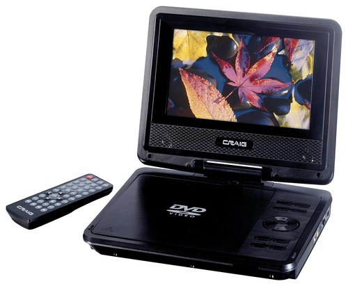Thomson 7 Portable DVD Player – Black - TVs