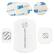 Front. Scosche - MagicPlates for Most Cell Phones (3-Count) - White.
