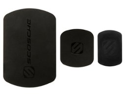 Scosche MagicPlates Replacement Magnets Black 3 Pack - Black - Front_Zoom