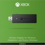 Front. Microsoft - Xbox Wireless Adapter for Windows - Black.