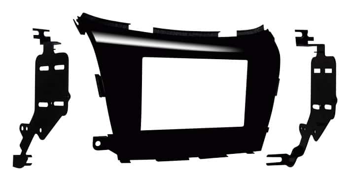 Front. Metra - Dash Kit for Select 2015-2023 Nissan Murano DDIN - Black.