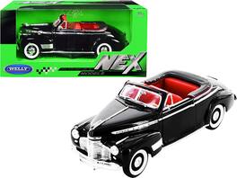 1941 Chevrolet Special Deluxe Convertible Interior "NEX Models" 1/24 Diecast Model Car by Welly - Black with Red