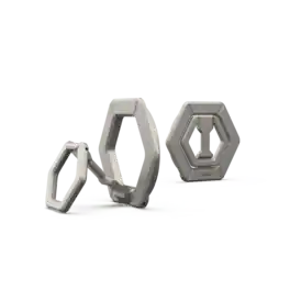 UAG - Magnetic Phone Ring Stand, Universal MagSafe Phone Grip & Stand, Ultra-Strong Magnetic Hold, Premium Zinc, Sturdy - Titanium