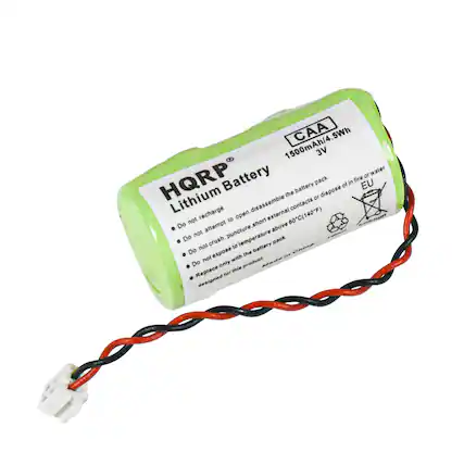 1500mAh/4.5Wh CAA 3V or water HQRP Battery
The battery pack dispose of in fire EU Lithium or recharge disassemble contacts not to open external 60C(140F)
Do not attempt short above Do not puncture temperature crush.
pack not to battery Chia Do expose the - not with product noe Do only Replace iPie for designed
HQRP Lithium Battery
Do not recharge
Do not attempt to open, disassemble the battery pack
Do not crush, puncture, or dispose of in fire or water
Do not expose to temperature above 60°C (140°F)
Replace only with the battery pack designed for this product
Made in China