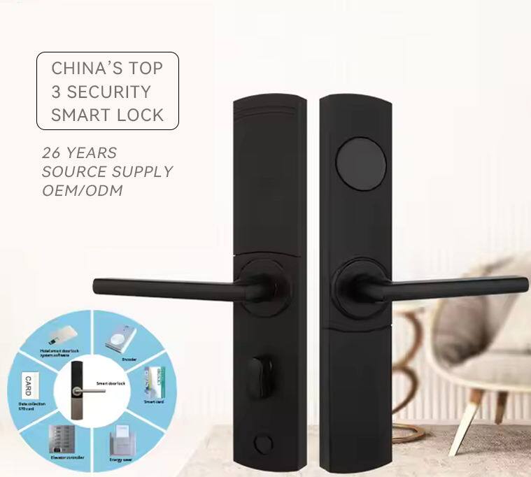 CHINA'S TOP 3 SECURITY SMART LOCK  
26 YEARS SOURCE SUPPLY OEM/ODM  

CARD  
Smart doorlock  
Smart card  
Fingerprint  
Energy save