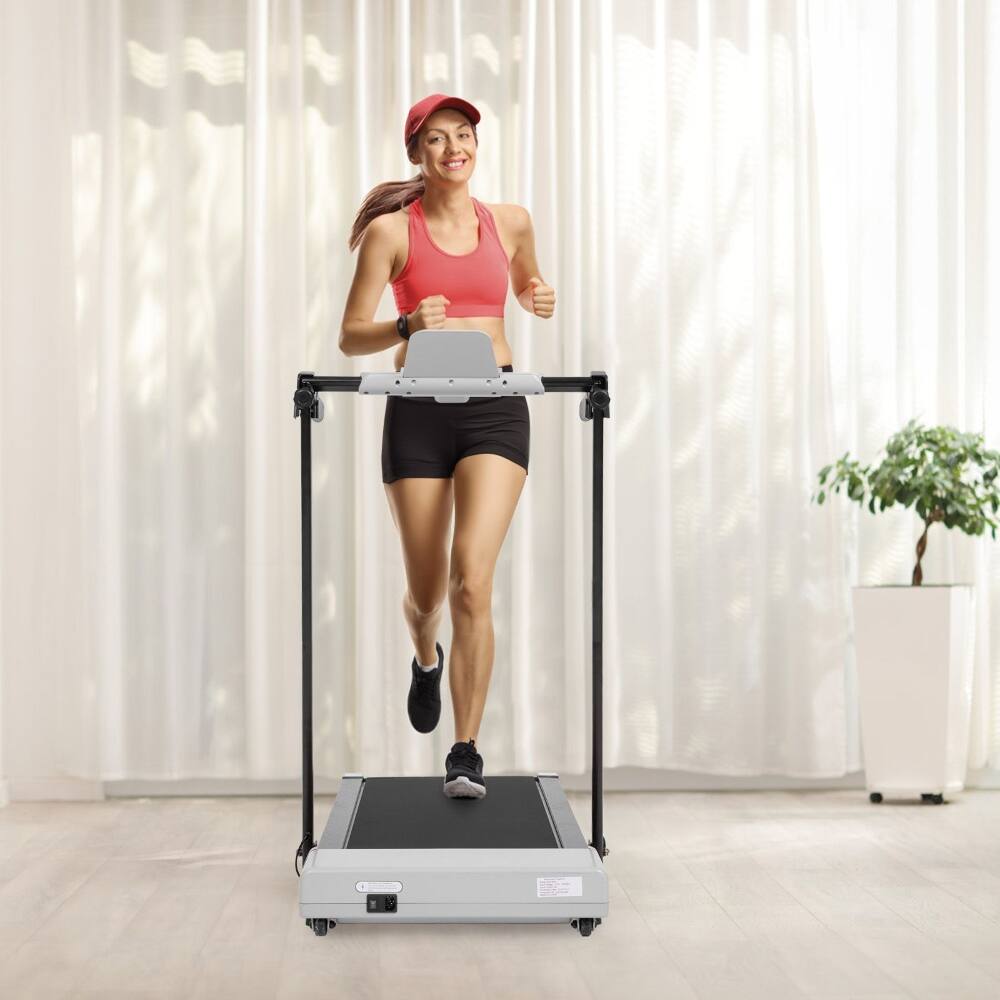 Left. Loheer - Loheer Home Treadmill Under Desk Walking Pad with LED Display - Black.