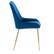 Alt View 13. CorLiving - Nash Velvet Channel Tufted Side Chair - Navy Blue.