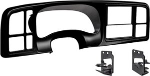 Metra - Dash Kit for Select 1999-2002 GM Full-Size Trucks and SUVs DDIN - Matte Black - Front_Zoom