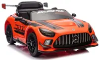 Hyper - Mercedes AMG GT3 12V Ride On - 3.5MPH Max Speed - Adult Remote Control - Front & Rear Lights - Horn - Safety Belt - Orange - Front_Zoom