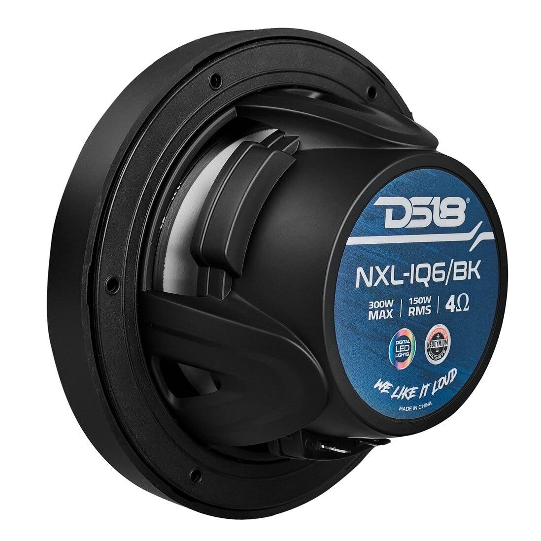 D518 NXL-IQS/BK 300W 150W 4.0 MAX RMS  
+ DIGITAL LED LIGHTER  
WE LIKE IT LOUD  
MADE IN CHINA