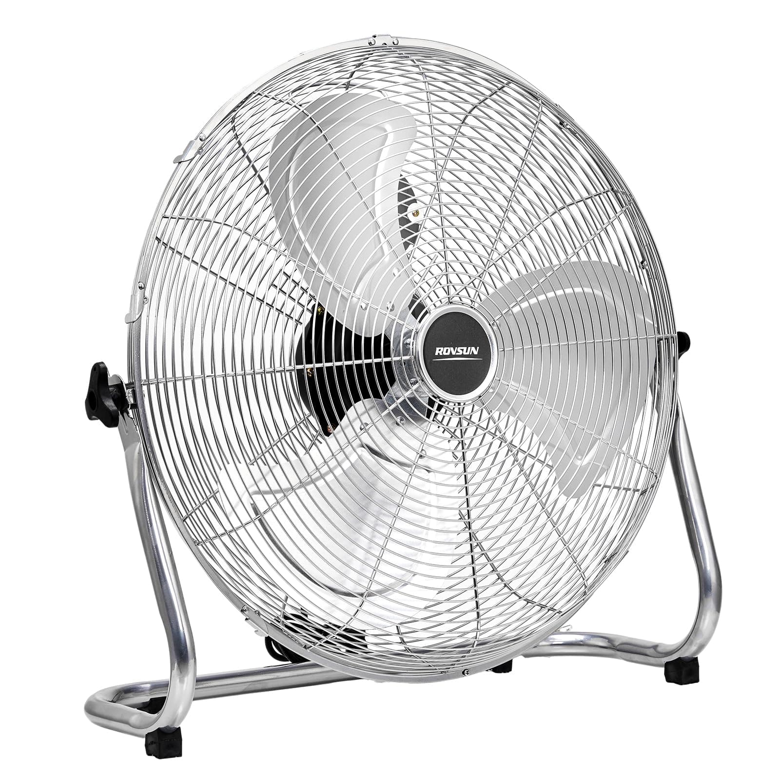 Winado - MFL-500 20" 3-Speed High Velocity Heavy Duty Metal Floor Fan with handle, 4860 CFM,90°~180°-Degree Tilt, Powerful Airflo - Silver